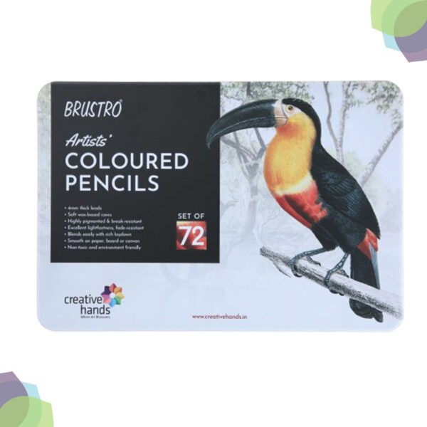 BRUSTRO Artists' Colour Pencil Sets Artists Colour Pencil Set of 72