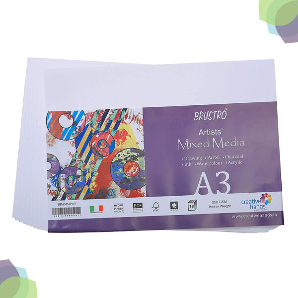 BRUSTRO Artists' Mixed Media Papers 250 GSM Artists Mixed Media Paper 250 GSM