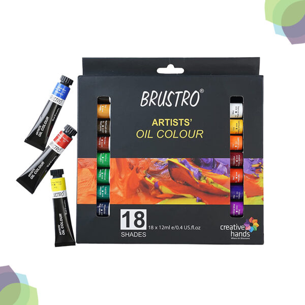 BRUSTRO Artists' Oil Colour Set BRUSTRO Artists Oil Colour Set of 18 Colours