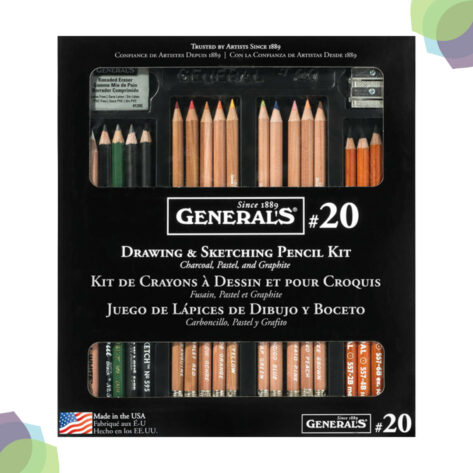 Cart Classic Drawing Sketching Kit 22 Pieces