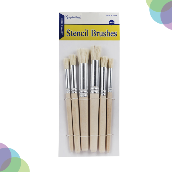 Keep Smiling Stencil Brush Set Of 6 Keep Smiling Stencil Brush Set Of 6