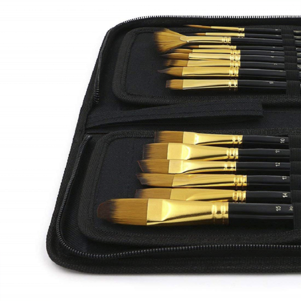 Keep Smiling Synthetic Taklon Brush Sets With Wallet Keep Smiling Synthetic Taklon Brush Sets With Wallet