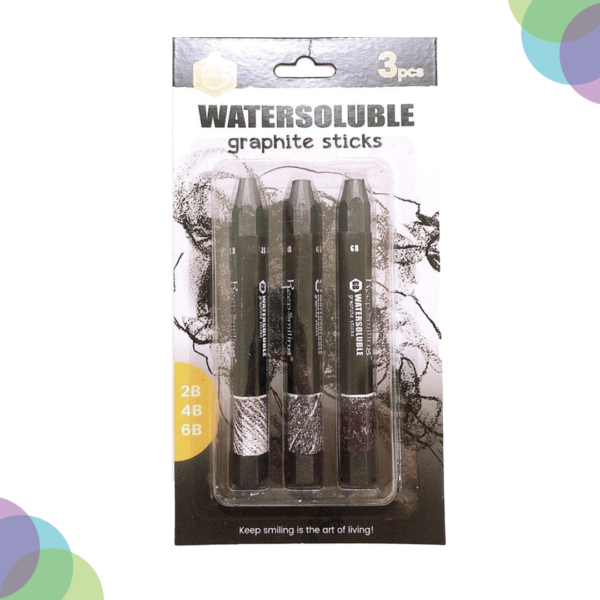 Keep Smiling Water Soluble Graphite Sticks Set Of 3 Keep Smiling Water Soluble Graphite Sticks Set Of 3