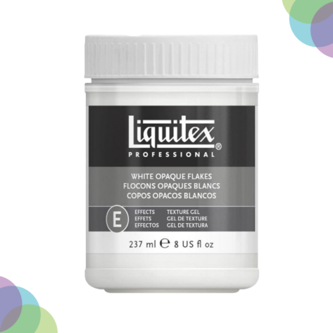 Cart Liquitex Texture Gel Medium White Opaque Flakes 237Ml