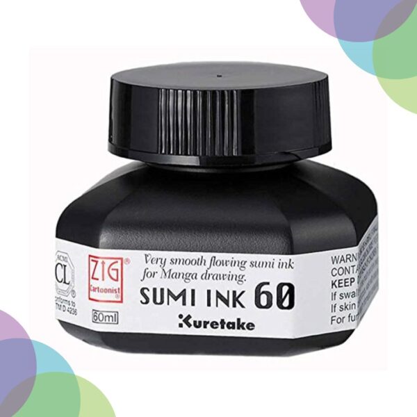 Zig Kuretake Sumi Ink Zig Kuretake Sumi Ink 60Ml 1