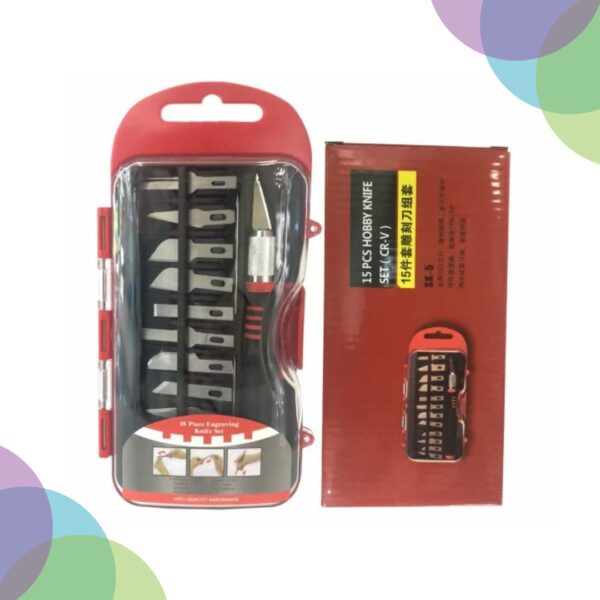 Keep Smiling Hobby Knife Set 15 Keep Smiling Hobby Knife Set 15