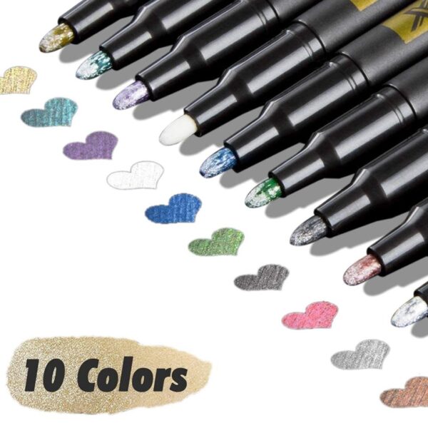 Keep Smiling Metallic Color Pen Set 10 Keep Smiling Metallic Color Pen Set of 10 2