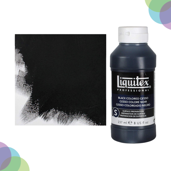 Liquitex Black Gesso 237 ML Liquitex Professional Black Gesso Surface Prep Medium Bottle 1