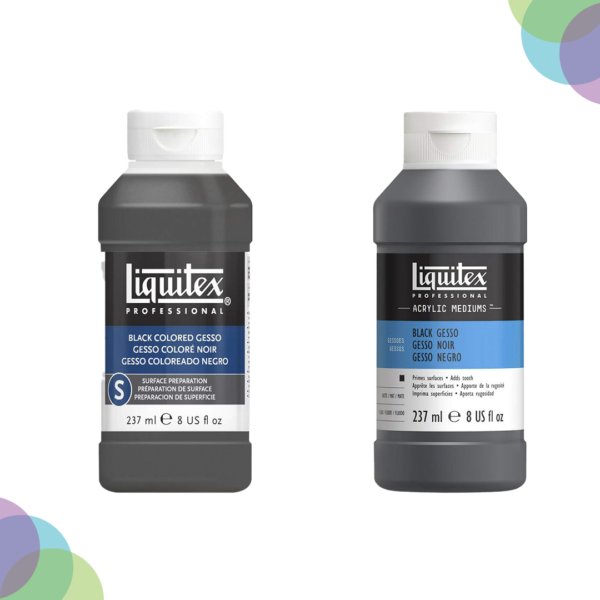 Liquitex Black Gesso 237 ML Liquitex Professional Black Gesso Surface Prep Medium Bottle 2