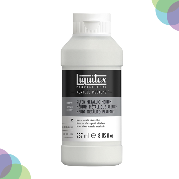 Liquitex Mettalick Silver Medium 237ML Liquitex Professional Effects Medium Silver Metallic