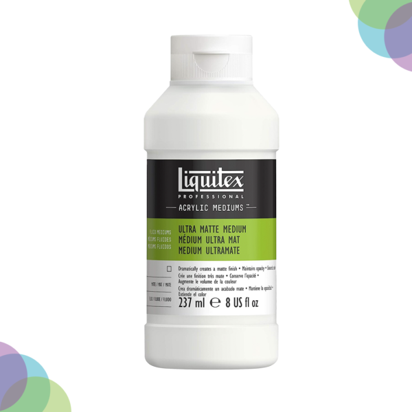 Liquitex Ultra Matte Medium 237 ML Liquitex Ultra Matte Medium 8oz