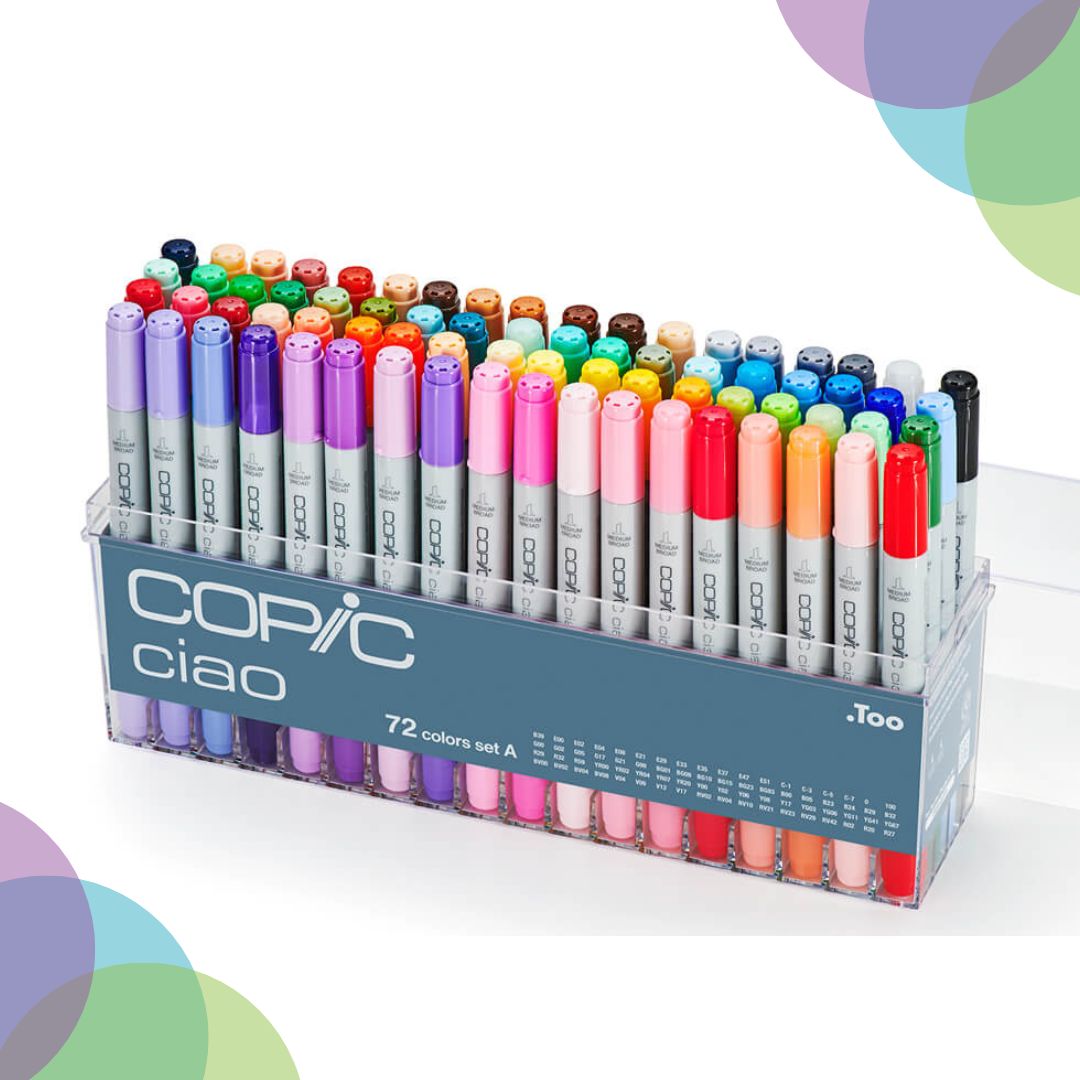 Copic Ciao Marker 72 Color Set A - Hakimi Stationers