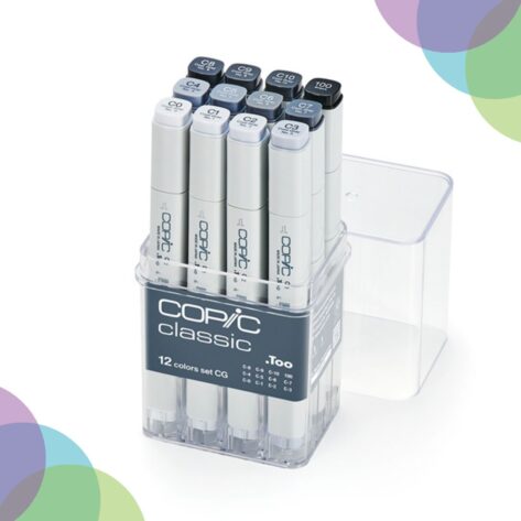 Copic Classic Marker 12 Set Cool Gray