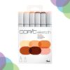 Copic Sketch Marker Skin 6pc Set Copic Sketch Marker Portrait 6pc Set