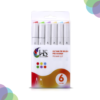 HS Twin Tip Brush Pro Markers Set Of 6 Primary Colour HS Twin Tip Brush Pro Markers Set Of 6 Primary Colour