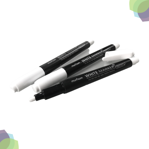 Munhwa Permanent Marker Fine White