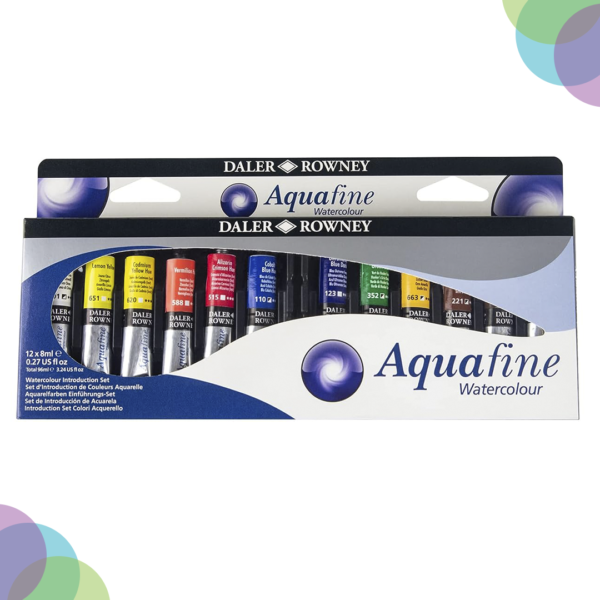 Daler-Rowney Aquafine Watercolour 12X8Ml Intro Set Daler Rowney Aquafine Watercolour 12X8Ml Intro Set