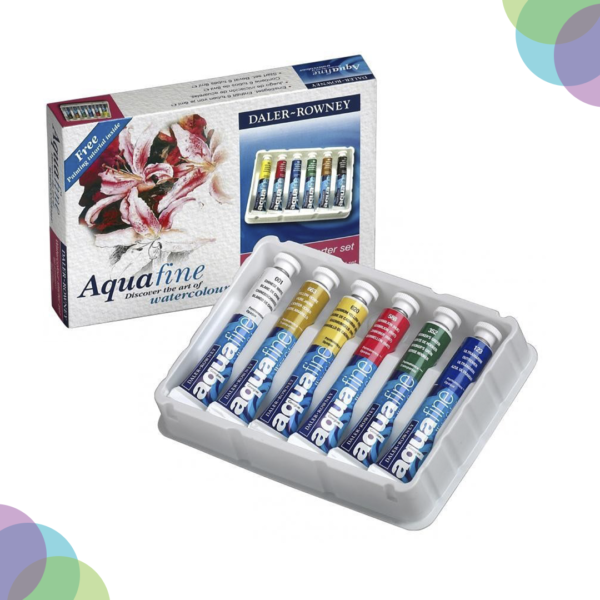 Daler-Rowney Aquafine Watercolour 6X8Ml Starter Set Daler Rowney Aquafine Watercolour 6X8Ml Starter Set