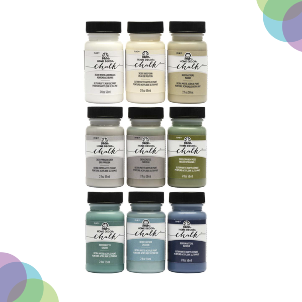 FolkArt Home Decor Chalk Paints 59ml set 9 Set 1 FolkArt Home Decor Chalk Paints 59Ml Set 9 Set 1