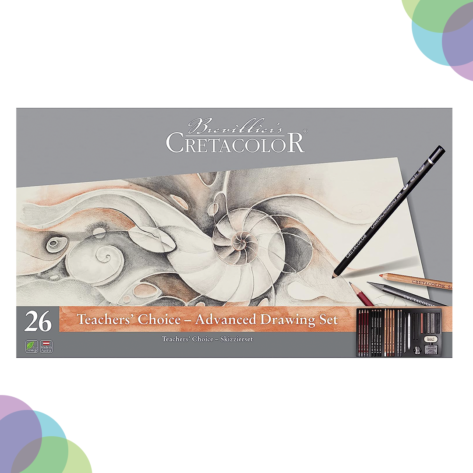 Cart CRETACOLOR Teacher s Choice Advanced Drawing Set of 26