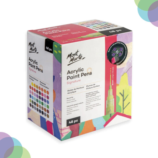 Mont Marte Acrylic Paint Pens Broad Tip Sets Mont Marte Acrylic Paint Pens Broad Tip Sets