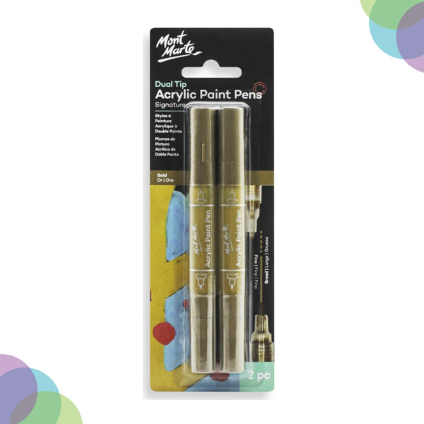 Mont Marte Acrylic Paint Pens Dual Tip Sets Mont Marte Acrylic Paint Pens Dual Tip Sets