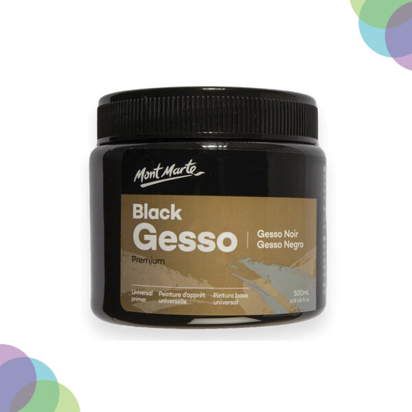 Mont Marte Black Gesso Tub 500ml Mont Marte Black Gesso Tub 500ml