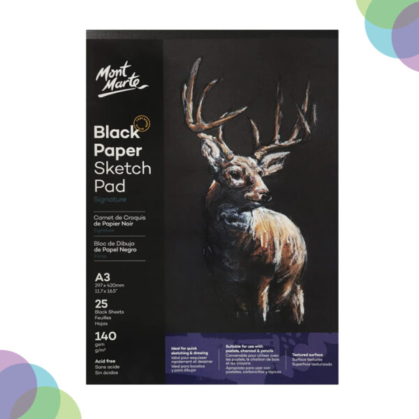 Mont Marte Black Paper Sketch Pads Mont Marte Black Paper Sketch Pads