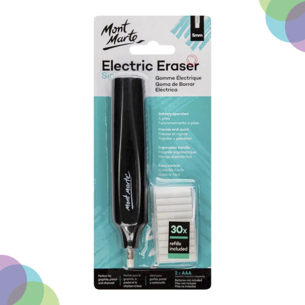 Mont Marte Electric Eraser With 30Erasers Reffils