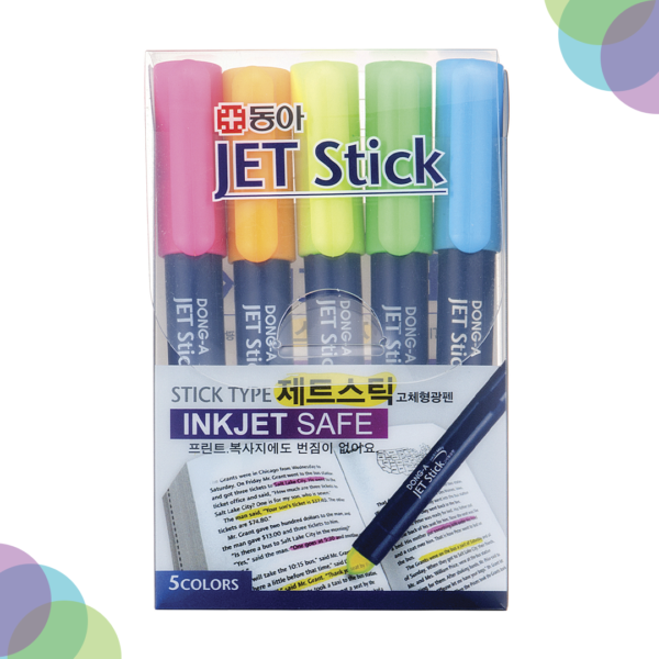 Dong-A Jet Stick Oval Highlighter Sets Dong A Jet Stick Oval Highlighter Sets