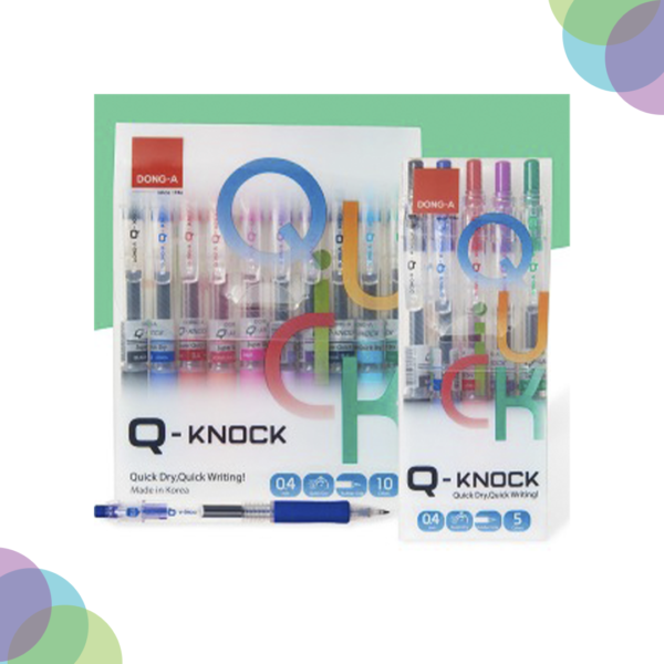 Dong-A Q-Knock 0.5Mm Ball Pen Sets Dong A Q Knock 0.5Mm Ball Pen Set Of 10