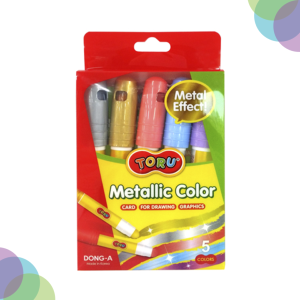 Dong-A Toru Mettalick Crayons Set Of 5 Dong A Toru Mettalick Crayons Set Of 5