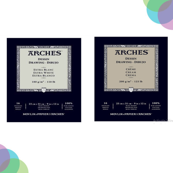Arches Drawing Papar Cream Cold Press Pads Arches Drawing Papar Cream Cold Press Pads