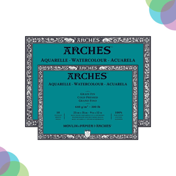 Arches Watercolour Pads Cold Press Pad 640Gsm Arches Watercolour Pads Cold Press Pad 640Gsm