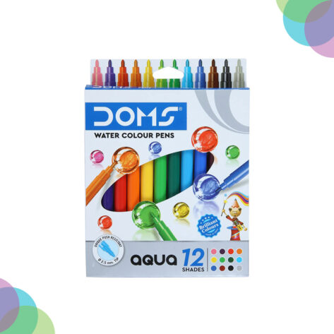 Cart DOMS Water Colour Pen Set of 12 Jumbo