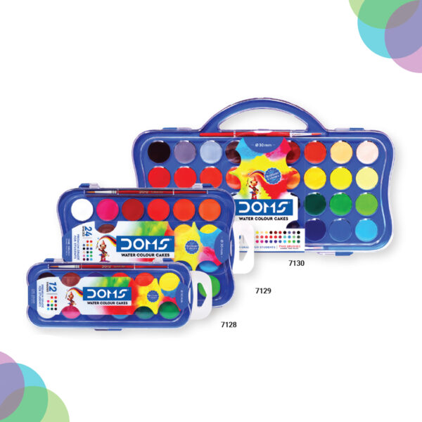 DOMS Watercolour Cakes 30mm Sets DOMS Watercolour Cakes 30mm Sets