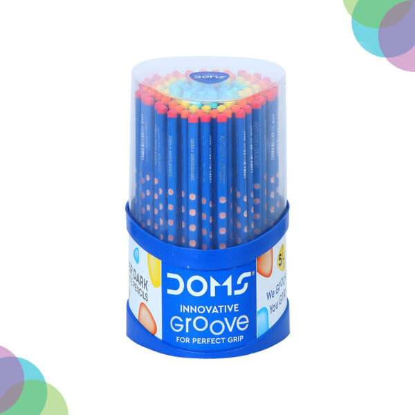 Doms Groove Super Dark Graphite Pencils Pencil Set of 100 Doms Groove Super Dark Graphite Pencils Pencil Set of 100