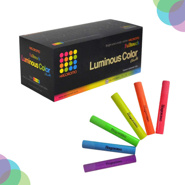 HAGOROMO Fulltouch Luminous Chalk 6 colours Set of 72 HAGOROMO Fulltouch Luminous Chalk 6 colours Set of 72