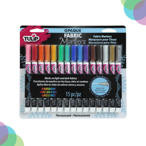 Cart Tulip Fabric Markers Opaque Set Of 15 33701