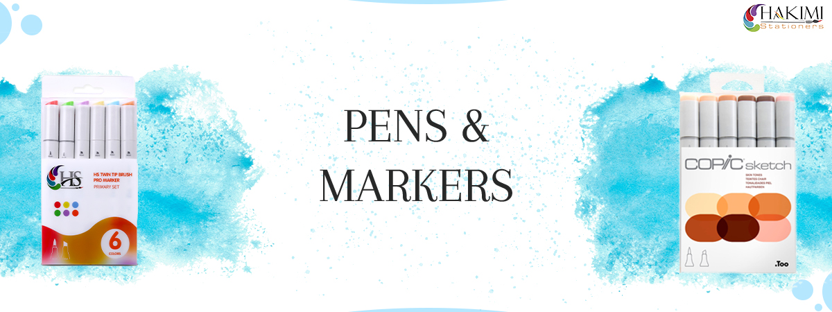 Art & Craft Material Suppliers pen marker banner