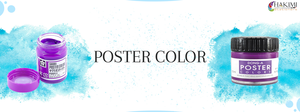 Art & Craft Material Suppliers poster color banner