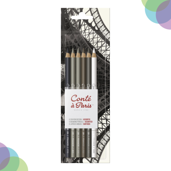 Conte A Paris Drawing Pencils Set Of 6 Conte A Paris Drawing Pencils Set Of 6