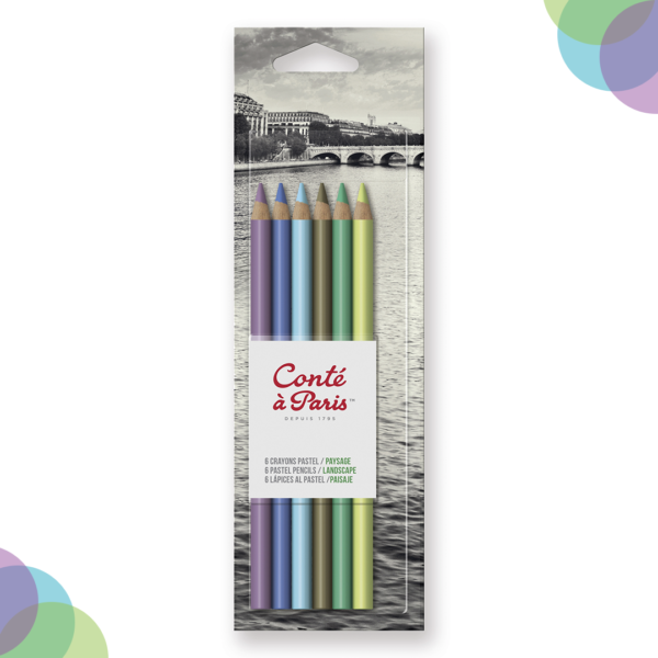 Conte A Paris Pastel Pencils Set Of 6 Landscape Conte A Paris Pastel Pencils Set Of 6 Landscape