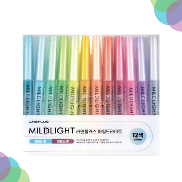 Lineplus Highlighter Mildlight Mild Cool & Hot-12Pc Set Lineplus Highlighter Mildlight Mild Cool Hot 12Pc Set