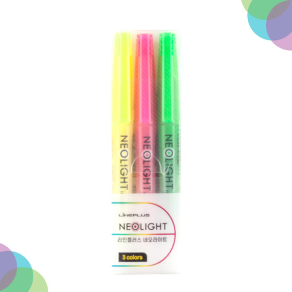 Lineplus Highlighter Neolight 3 Pc Set Lineplus Highlighter Neolight 3 Pc Set