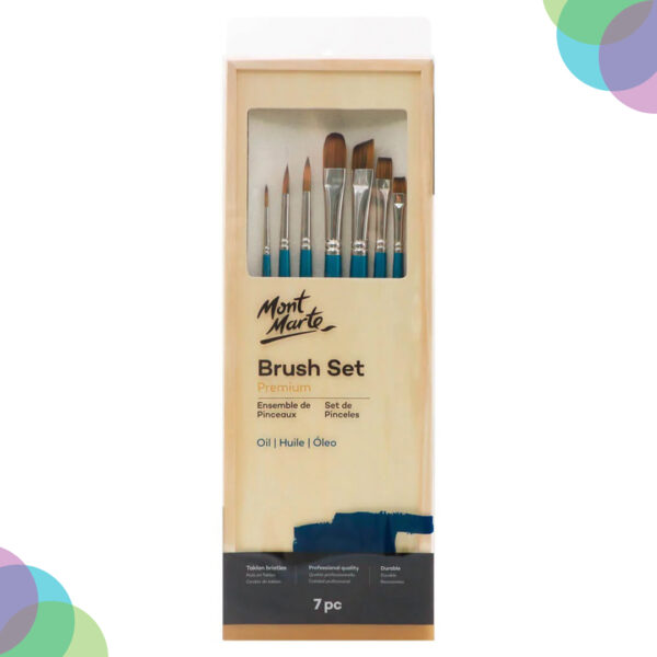 Mont Marte Premium oil Brush Set of 7 Mont Marte Premium oil Brush Set of 7