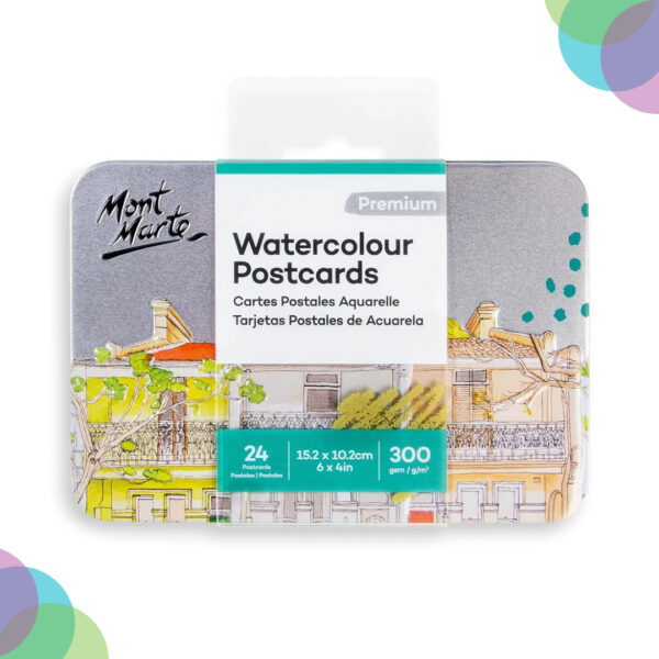 Mont Marte Watercolour Postcards 300gsm 24 Sheets Mont Marte Watercolour Postcards 300gsm 24 Sheets