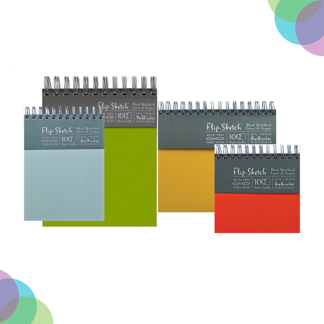 Flip-Sketch Drawing Book 5x7 Portrait Size - 100 Sheet Sketchpad For Artists