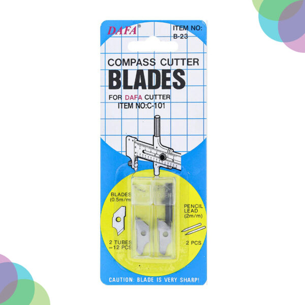 Dafa Compass Cutter Replacement Blades Pack Of 12 (B-23) Dafa Compass Cutter Replacement Blades Pack Of 12 B 23