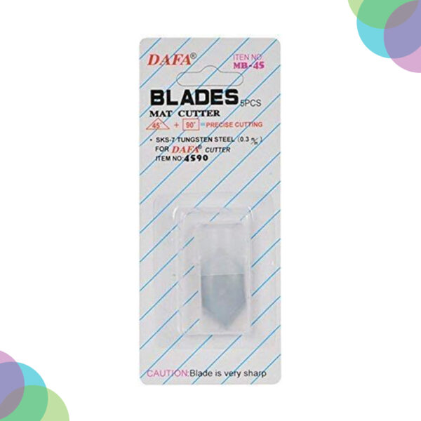 Dafa Mount Board Cutter Replacement Blades Pack of 5 (MB-45) Dafa Mount Board Cutter Replacement Blades Pack of 5 MB 45